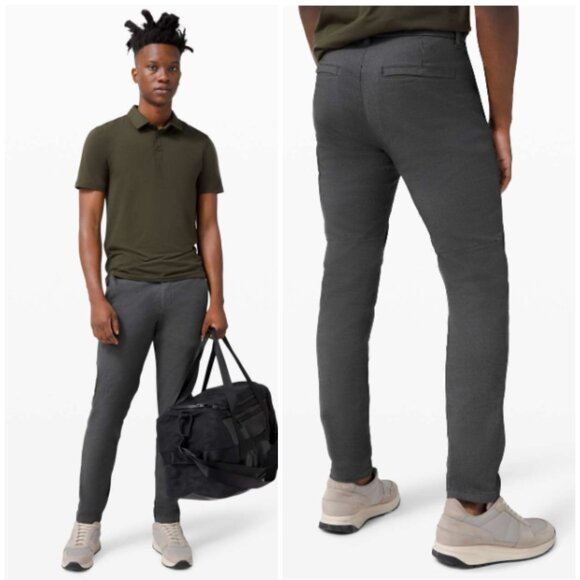 Lululemon Commission Pant Slim *Oxford Black / White - Picture 1 of 9